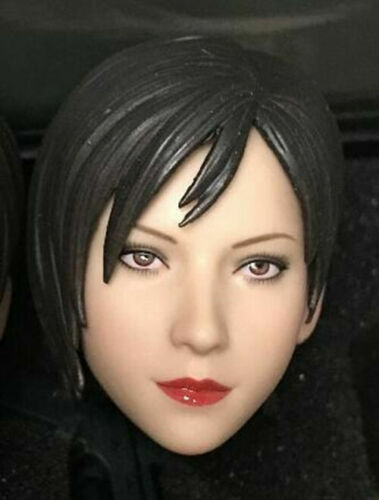 1//6 Female Head Ada Wong Sculpt PVC 2in.Model Toy Straight Looking Version Gift