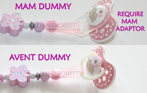Dummy Clip Chain Train in Green Pacifier Clip /> Personalise Dummy Clip