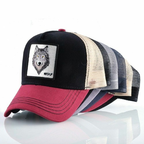 Goorin Bros WOLF Animal Farm Trucker Snapback Baseball Hat Cap Black Men Women