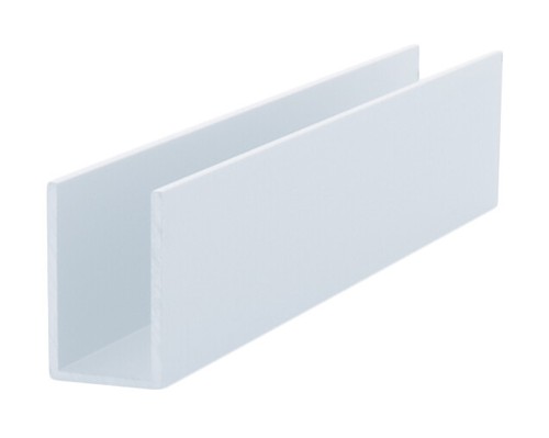 CRL DV750BA Brite Anodized 1//2/" Aluminum U-Channel 144/" Stock Length