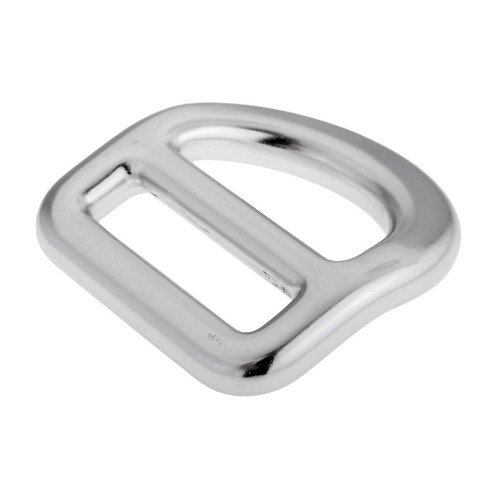 23KN Rock Climbing Safety Harness Slotted Bent D Ring for Webbing Belt Small