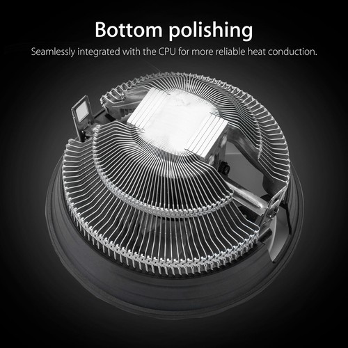 RGB Color CPU Cooler LED Air Heatsink Intel AMD PC Processor Desktop Cooling Fan