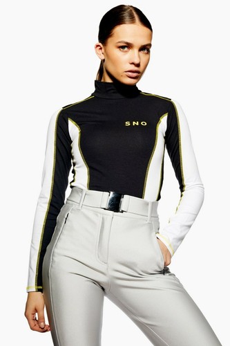 TOPSHOP SKI TOP SIZE UK 8 12 14 THERMAL BASE LAYER