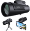 Telescopio Monocular 12x50 para adultos aucee HD de alta potencia de Bak4 Prisma Monocular
