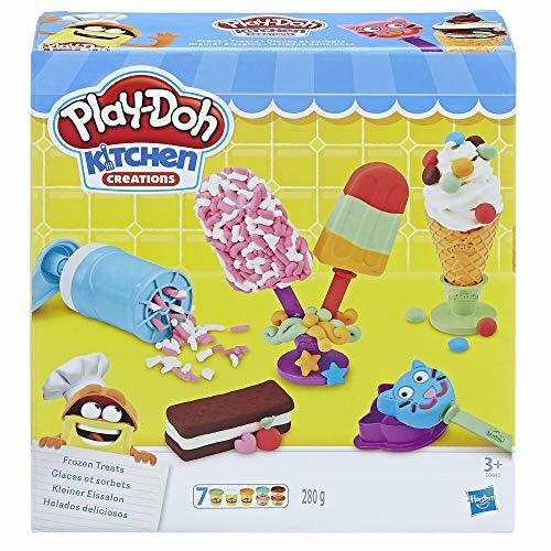 Hasbro E0042EU4 Play-Doh Kleiner Eissalon Knete kreatives Spielen Zubehör