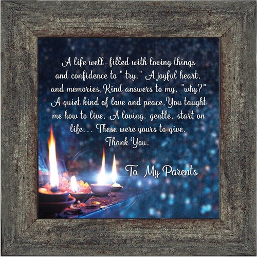 **NEW** To My Parents Parents Gifts 10x10 8617 Anniversary Gift For Parents