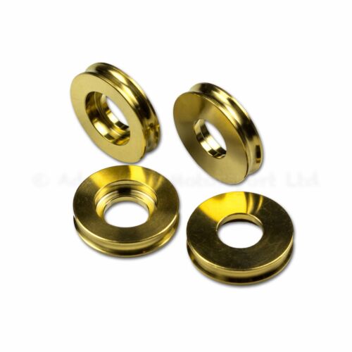 5mm Gold Titanium Spacers for Radial Brake Calipers OD 24mm One Recess