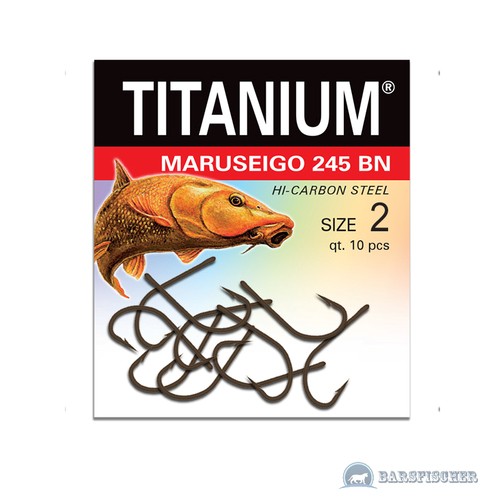 ROBINSON TITANIUM MARUSEIGO 245BN BARBE HAKEN MIT ÖHR ANGELHAKEN LOSE BARBEL