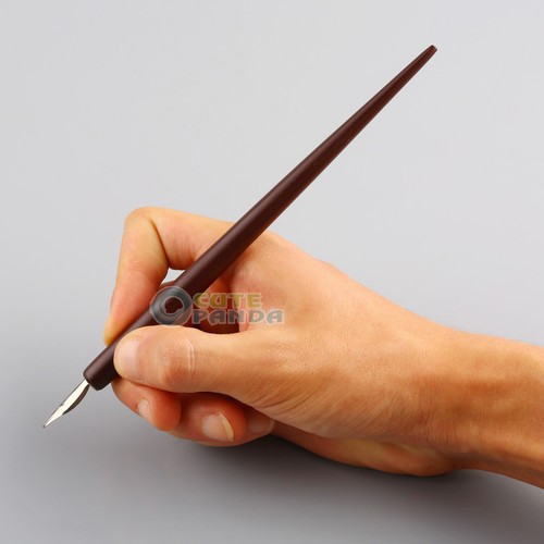 Vintage Solid Wooden Dip Pen for Calligraphy Writing Handmade High Quality
