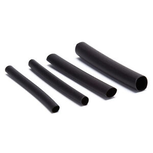 127x Black Glue Weatherproof Heat Shrink Sleeving Tubing Tube Assortment Kit P/&T