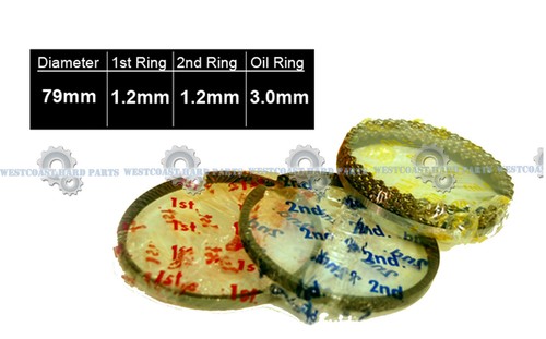 00-08 Toyota Celica Matrix 1.8L 1ZZFE DOHC PISTON RINGS MAIN ROD BEARINGS