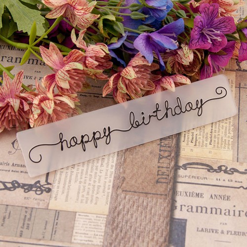 happy birthday Embossing folders Plastic Embossing Folder Scrapbooking cardSEAU