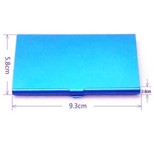 Unisex 8 Colors ID Credit Card Metal Holder Wallet Box Business Card Case