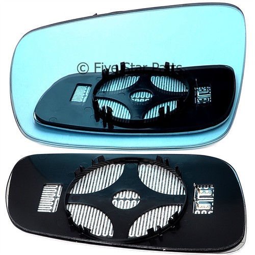Gauche Côté Passager Aile Miroir De Verre pour VOLKSWAGEN PASSAT 96-04 Chauffé Bleu