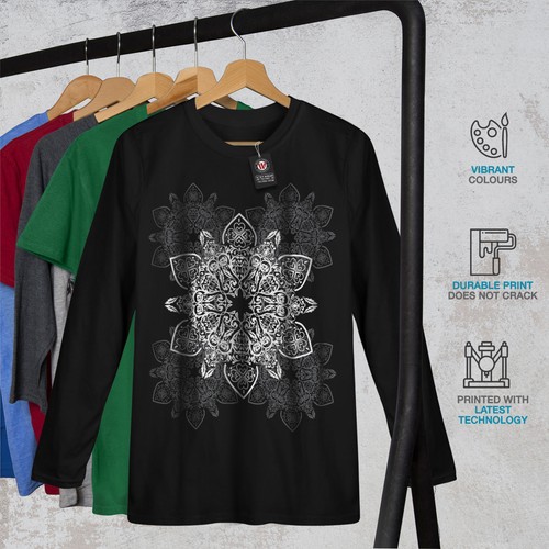 Indian Style Women Long Sleeve T-shirt NEWWellcoda