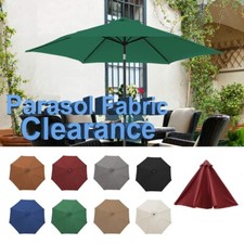 Round Rectangle Replacement Fabric Garden Parasol Canopy Cover 2.5m 2.7m 3m 3x2m