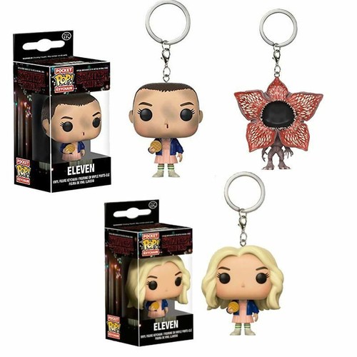 Stranger Things Doll Keychain Small Eleven Pendant Pocket Figure Mini Funko POP