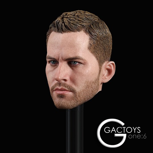 GACTOYS GC028 1//6 Paul Walker Head Carving man Male Head Sculpt Head Model