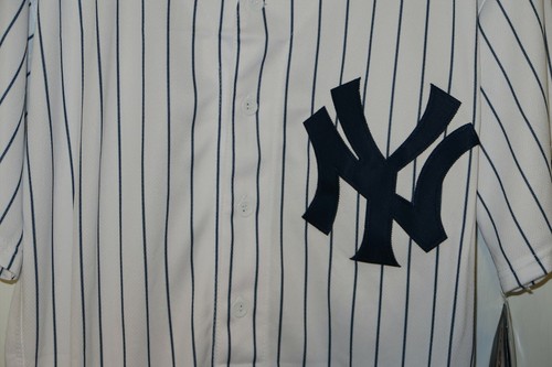 NEW MLB Derek Jeter #2 New York Yankees Pinstripe Flex Base Jersey SEWN ON