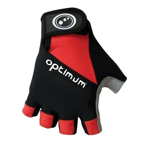 /"Optimum Hawkley moitié doigt Gants noir//rouge//gris Small