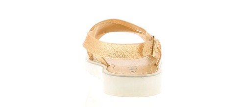 Miss Riot Allia Sparkle Girls Kids Summer Sandals Rose Gold UK Size