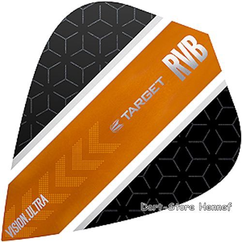 6 Dart Flights /"Raymond van Barneveld/" RvB Stripe Kite 331800