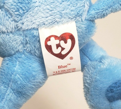 5 /" Ty Beanie Freunde Blau BLUE/'S Clues 2006 Plüschtier Plüsch Spielzeug W Tag