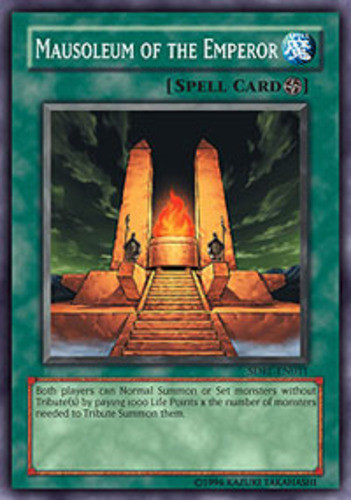 1st Edition Near Mint, Common Mausoleum of the Emperor SDRL-EN031 Yugioh