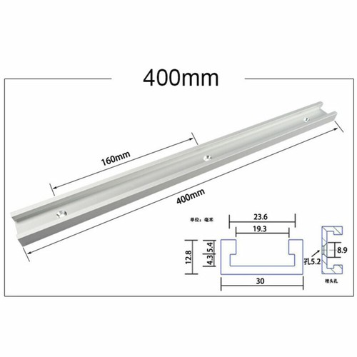 Aluminium 300-600mm T-Track T-Slot Miter Jig Tools For Woodworking Router