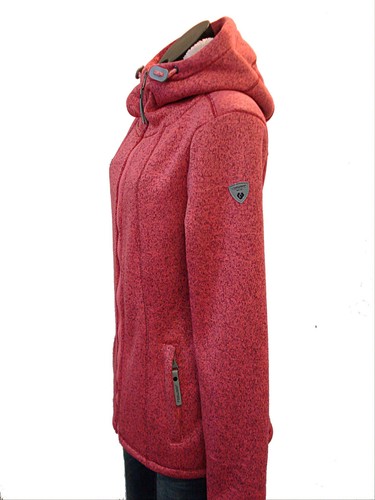 M L mit Fell gefüttert VEGAN RAGWEAR Strickjacke RENNE pink melange S