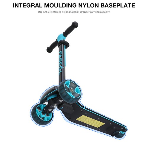 Fascol Kinderroller Klappbar Scooter Roller mit Blinkenden Räder Tretroller DHL