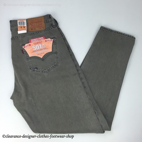 LEVI’S 501 CT JEANS MENS NEW DISTRESSED TAPERED LEG ORIGINAL FIT RRP £100