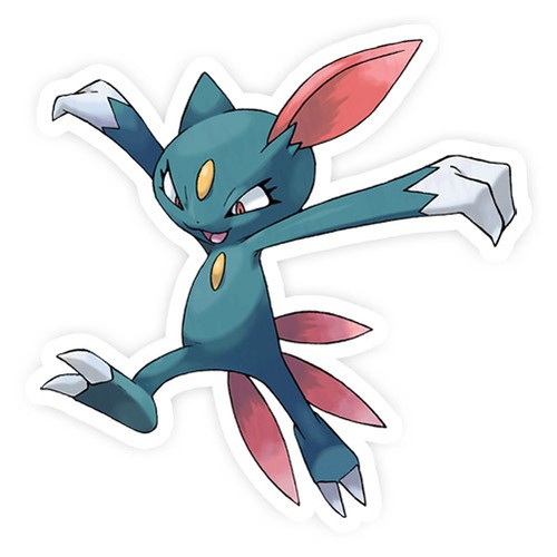Sneasel Pokemon Go Pokemon Waterproof Self Adhesive Vinyl Sticker
