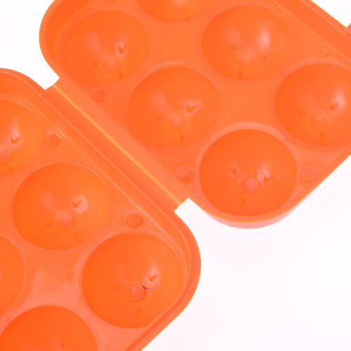 tragbarer Plastikbehälter 6 Eier Halter Klapp Eier Aufbewahrungsbox Griff Kof