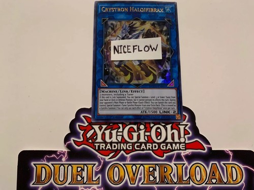 ULTRA RARE SHIPS NEXT DAY NEEDLEFIBER YUGIOH DUOV-EN001 CRYSTRON HALQIFIBRAX