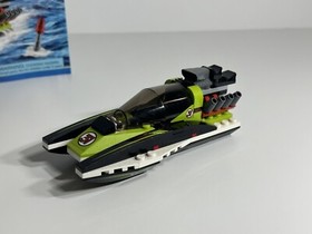 Clean - Lego City / Harbor / Town - Race Boat 60114 /cty0646 (W/ Manual)