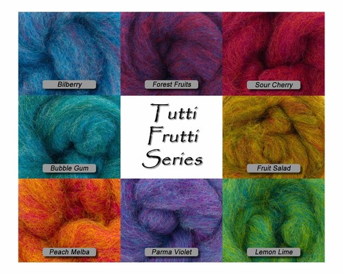 Bulky Corriedale Wool Tuti Fruti Collection