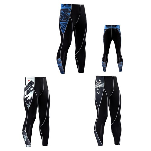 Men Compression Running Cycling Pants Fitness Workout Sports Base Layer Tights