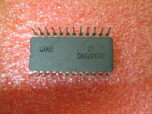 2 PSC EPROM 2708 TMS 2708 JL 24 PIN DIP 1KX8 CERAMIC IC VINTAGE
