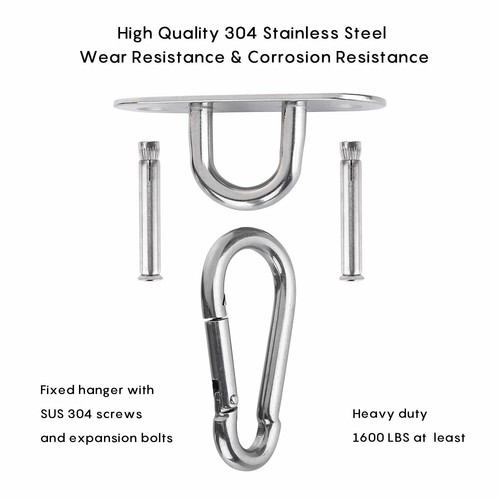 Schwerlast Deckenhaken Sus304 Edelstahl U-Typ Behoben Haken Mit Feder-Snap-Hake