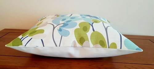 14/" 16/" 18/" 20/" New Cushion Cover Twirl Indigo Blue Green Beige Design