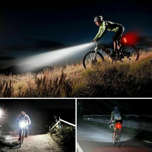 Rechargeable Bright DEL Bike Lights Set-Phare Feu Arrière Combinaisons DEL