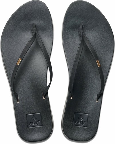 Black Reef Cushion Bounce Slim Women/'s Flip Flops