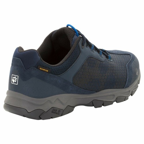 Jack Wolfskin M Rock Hunter Texapore Low Blau Herren Hiking und Approachschuh Gr
