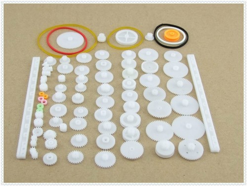 75PCS//lot Plastic gear,rack belt,Worm gear,Single and double gear pulley