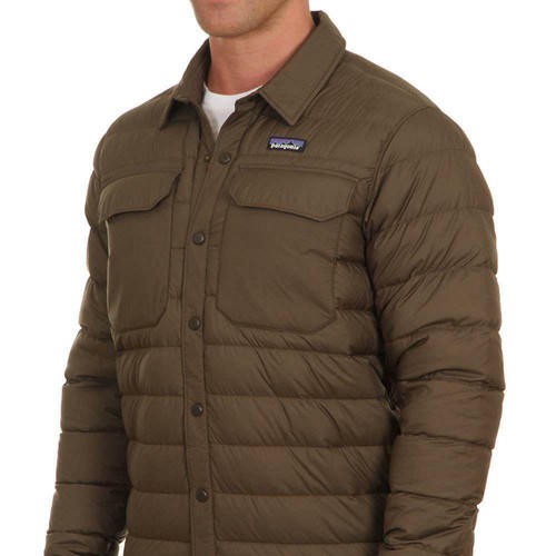 Patagonia Silent Down Shirt Jacket Logwood Brown Patagonia Jackets