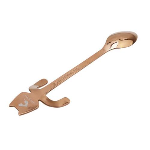 Stainless Steel Cartoon Cat Coffee Drink Spoon Soupspoon Teaspoon Hanging HY