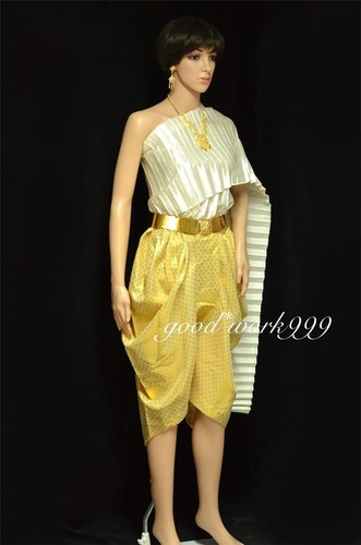 THAI TRADITIONAL DRESS FESTIVAL CEREMONY WEDDING COSTUME DANCING JONG-T1 JW246
