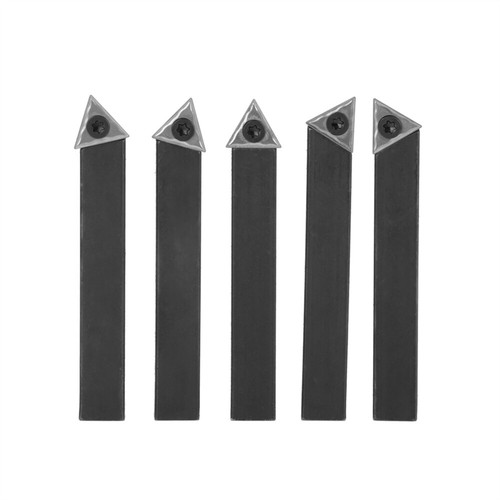Turning Tooling Bit Holder Set Durable 5pc 1//2/" Lathe Indexable Carbide Insert