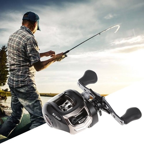 Lizard 17+1 Ball Bearings Baitcasting Reel Fishing Wheel 7.1:1 Left//Right Hand